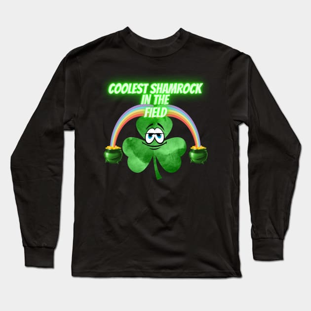 Saint Patrick's Day. Irish Proud.Coolest shamrock in the filed.Saint Patrick day gifts. Long Sleeve T-Shirt by MariooshArt